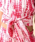 Coller Neck Half Sleeve Full Length Co-Ord Sets