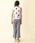 V-Neck Sleeve Less Printed Dress