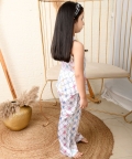 V-Neck Sleeve Less Printed Full Length Dress