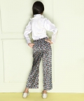 Shirt Collar Printed Full Length Dress