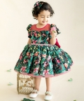 Jungle Printed Flared Dress