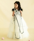 Black Aand White Lehenga Set