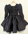 Black Sequined Dress