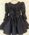 Black Sequined Dress