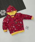 Red Base With Aop Sweatshirt