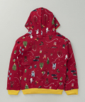 Red Base With Aop Sweatshirt