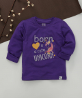 Purple Base WIth Print T-Shirt