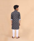 Short Printed Tunic With Loop Button Closure