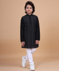 Interspersed Striped Kantha Kurta