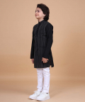 Interspersed Striped Kantha Kurta