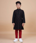The Pintucked Butti Loop Button Kurta