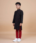 The Pintucked Butti Loop Button Kurta
