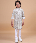 The Linear Print Short Kurta