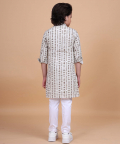 The Linear Print Short Kurta