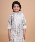 The Linear Print Short Kurta