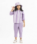 Stripe Top Co-ord Lavender
