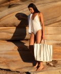 Multicolor Carryall Beach Bag Tunisa