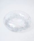 Transparent Inflatable Pool Ring Glitter