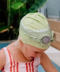 Kids Swimming Cap Cookie The Croc Light Khaki