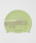 Kids Swimming Cap Cookie The Croc Light Khaki