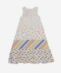 Sail Away Dress Multi-Coloured Squares, Bulbs, Stripes And Semi-Circles