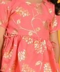 Dark With Gold Print Dhoti Jhabala