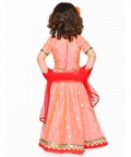 Gold & Red Festive Lehenga Choli