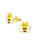 Silver Bee Earrings