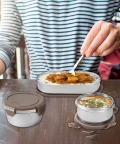 Pristine  Lunch Box 350 ML- 2 And 500 ML -1 BOWL