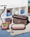 Pristine C Lunch Box 350 ML- 2 + 500 ML -1 BOWL