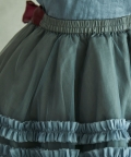 Hand Embroidered Fabric Balls Top & Frilled Skirt Set