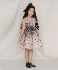 Hand Embroidered Bow- Tie Detail Dress