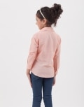 Peach embroidered shirt