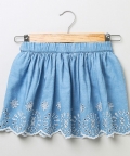 Denim Skirt With An Elasticated Waistband