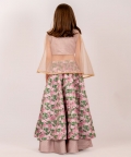 Mocha Brown Lehenga Kids