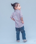 Boys Lotus block Print Shirt
