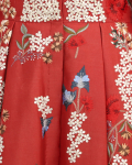 Front Open Dress With Colorful Embroidery For Kids