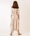 Moonshine Cream Dhoti Jumpsuit Kids