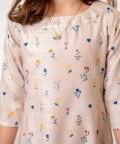 Moonshine Cream Dhoti Jumpsuit Kids