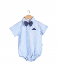 Spring Formal Romper With Bow Tie 