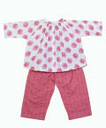 Embroidered Pant-Dusty Rose