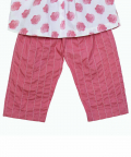 Embroidered Pant-Dusty Rose