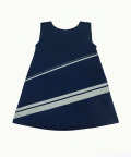Applique Dress-Navy