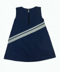 Applique Dress-Navy