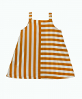 Sleeveless Dress Mustard Stripe