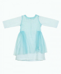 Side Gather Over Dress Co-ord Powder Blue