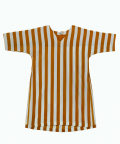 V Neck Kaftan Mustard Stripe