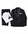 Black Tux With Chest Motif