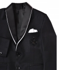 Black Tux With Chest Motif