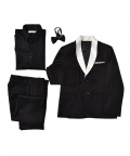 Black Tux With White Collar